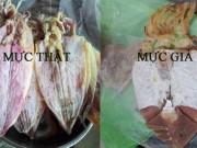 Ngon-bổ-rẻ - Mách chị em cách phân biệt mực khô thật với mực khô giả mùa đi biển