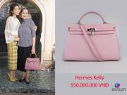 Thời trang - Mẹ Lý Nhã Kỳ xách túi nửa tỷ đến chúc mừng con gái làm Lãnh sự danh dự Rumani