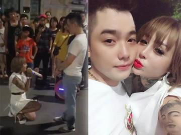 “Hot girl xăm trổ” quỳ gối cầu hôn bạn trai gây xôn xao phố đi bộ HN