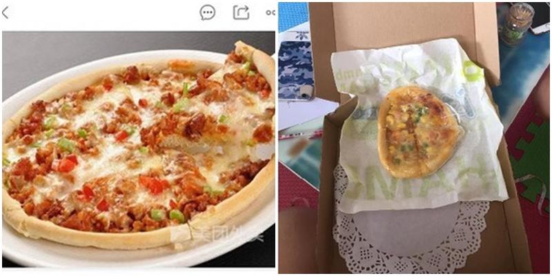 Nhìn cái bánh pizza to đùng, đầy ắp ai chẳng thèm. Nhưng sự thật là, đặt về mới hiểu, thế nào là mua hàng online
