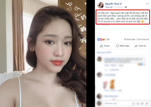 Khoe thầy bói phán tướng tốt, Thúy Vi bị mỉa mai “sửa hết rồi mà vẫn coi mặt được à” - 1