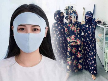 Thời trang chống nắng quái dị của phái đẹp, khiến các chàng trai bỏ chạy mất dép