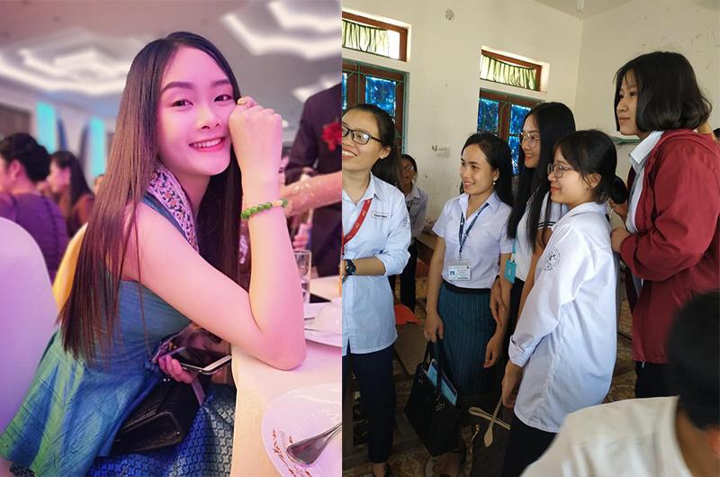 Cô Luddavan Keomany mặc trang phục áo trắng váy đen trông trẻ trung như học sinh cấp 3. Sau khi bức ảnh đăng tải đã nhận được nhiều lời khen từ cộng đồng mạng và trang cá nhân của cô giáo xinh đẹp này cũng được nhiều người truy tìm.
