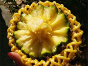 Bếp Eva - Cư dân mạng bày cách ăn dứa kiểu mới, chị em không cần phải tốn công gọt vỏ nữa