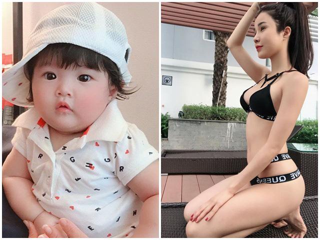 Hơn 5 tháng tuổi, con gái Diệp Lâm Anh và chồng kém tuổi béo mũm mĩm, dễ thương