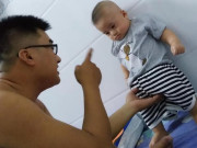 Làm mẹ - Dân mạng "bấn loạn" trước biểu cảm đáng yêu của bé trai bị ba mắng vì tội tè bậy