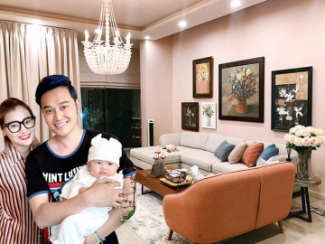 Cùng là mẹ bỉm sữa, em gái Quang Vinh gây sốt với nhà 500m2 sạch như không có trẻ con