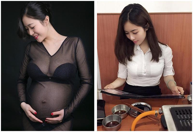 Những bức ảnh khi mang bầu của cô trông không khác là mấy so với thời chưa chồng.
