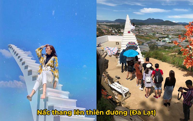 Nấc thang lên thiên đường đang là điểm check in mới ở Đà Lạt nhưng thực tế thì nó trông như một công trường dang dở...
