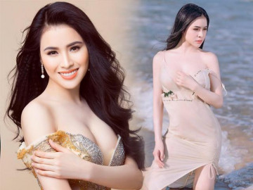 Khi Thư Dung thả cả tạ "thính" với váy khoét sâu tới nửa vòng 1, có ai quan tâm?