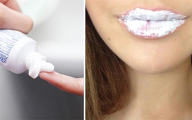 Kem đánh răng trị thâm môi cực kì đơn giản