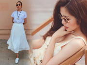 Thời trang - Mùa hè nóng nực quá nhìn gu thời trang của ngọc nữ Tăng Thanh Hà mà mát cả lòng
