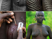 Xem ăn chơi - Rùng mình chứng kiến nghi lễ rạch mình đầy đau đớn của các bé gái châu Phi