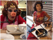 Giải trí - Ngôi sao 24/7: "Thảm họa thẩm mỹ Hong Kong" U90 hóa thân thành lợn, ngồi ăn vệ đường