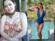 Bà bầu - Nữ đại gia BĐS từ cảnh mẹ sề 90kg thành Hoa hậu nhờ không ăn đồ thừa của chồng con