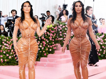 Kim siêu vòng 3 biến dạng, ăn không tiêu hóa nổi khi ních vào váy ướt át