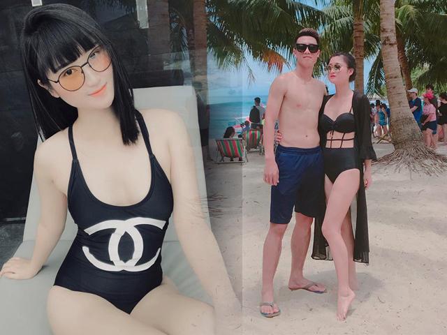 Phát hiện nàng WAGs xinh như búp bê lại nghiện diện bikini của chàng cầu thủ Huy Hùng