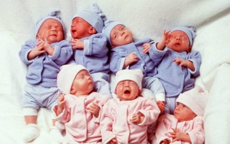 Bất chấp mọi thử thách, Bobbi đã mang thai thành công. Ngày 19/11/1997, cô hạ sinh 7 em bé trước ngày dự sinh 9 tuần, trở thành tâm điểm thu hút sự quan tâm của báo chí thời điểm đó.

