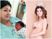 Bà bầu - Hoa hậu "nghiện đẻ" mang bầu lần 5 không ai biết, gần sinh vẫn đi làm, chỉ sợ đẻ rơi