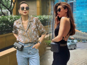 Thời trang - Đôi bạn thân Thanh Hằng, Hồ Ngọc Hà mix túi xách cao tay đến... cướp cũng không giật được