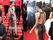 Thời trang - Ngọc Trinh diện váy "mặc cũng như không" trên thảm đỏ LHP Cannes
