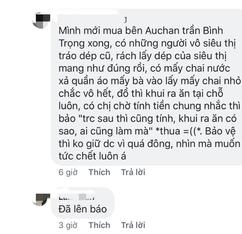 canh tuong con sot lai tai sieu thi auchan: khach than nhien khui do an, tranh cuop hang hoa - 7