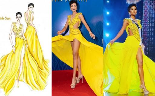 Dàn Hoa hậu Việt lộng lẫy với váy tạo khối 3D: Lương Thùy Linh, H'Hen Niê  đẹp tựa 