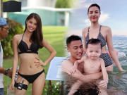 Bà bầu - Cưới cầu thủ bị HLV Park "bơ", người mẫu từng được Khắc Tiệp cưng giờ bụng bầu bán trái cây