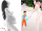 Làm mẹ - Mẹ bầu khỏa thân gây sốt mạng đã đẻ con, khoe ảnh ngực trần cho con bú đẹp ngỡ ngàng