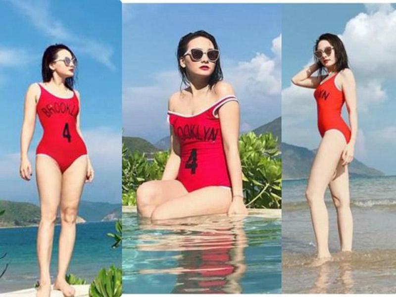 Cô thường xuyên mua sắm bikini đặc biệt là vào những ngày hè, cô ưu ái chọn những tông màu rực rỡ như đỏ, xanh, vàng... để tôn vinh làn dan trắng hồng mịn màng. 
