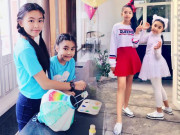 Thời trang - Cao như Hoa hậu, hai con gái của Quyền Linh còn có gout ăn mặc đồng điệu