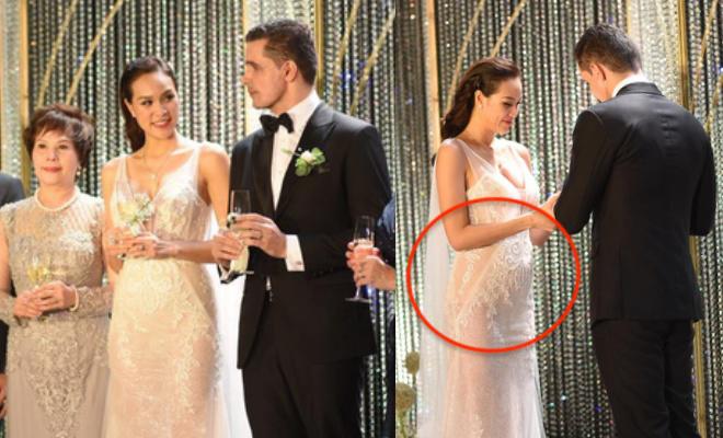 Siêu mẫu Phương Mai bất ngờ lộ vòng 2 lùm xùm như có bầu 4, 5 tháng trong đám cưới - 5