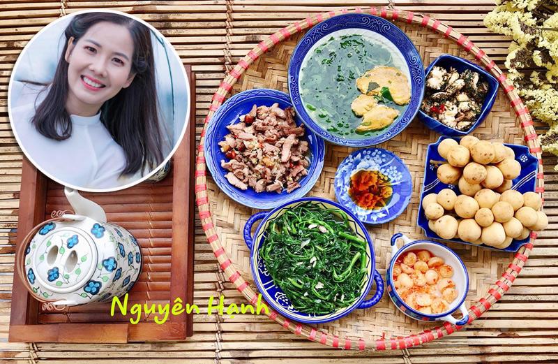 Chị Nguyên Hạnh (37 tuổi, Thái Bình) là một trong những bà nội trợ được nhiều chị em biết đến qua việc chia sẻ nhiều mâm cơm ngon, các công thức nấu ăn hấp dẫn trên mạng xã hội.
