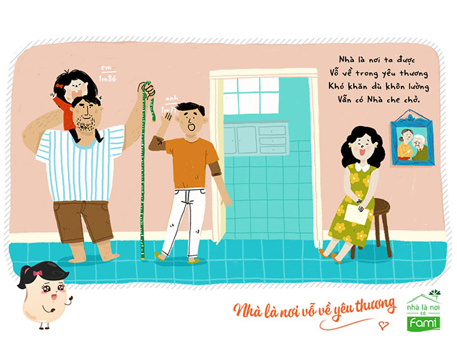 Cảm nhận hạnh phúc bình dị từ bộ tranh “Nhà Là Nơi Vỗ Về Yêu Thương” - 1
