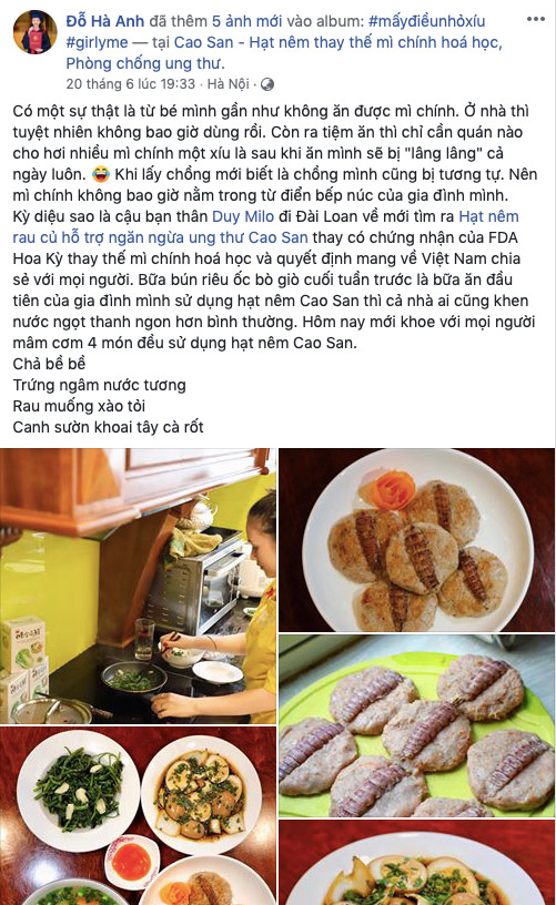 Mẹ bỉm xôn xao truyền tai nhau hạt nêm rau củ Cao San thuần chay