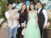Giải trí - Phan Như Thảo và chồng đại gia bế con gái cưng đi tiệc thôi nôi linh đình nhà Thuý Diễm