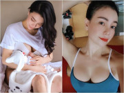 Làm mẹ - Hoa khôi Cà Mau vòng ba 1m khoe ảnh cho con bú đẹp ngỡ ngàng
