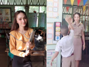Tin tức - Cô giáo xinh như tiên khiến dân mạng ngơ ngẩn nhưng cách đón học sinh vào lớp mới ngạc nhiên