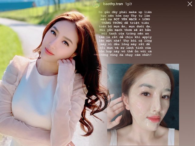 Thì ra bí quyết giúp làn da mịn màng, căng bóng của Bảo Thy lại rẻ tiền đến vậy