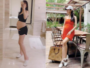 Bà bầu - Đăng clip tập squat khi mang thai, Diệp Lâm Anh tiết lộ số đo 3 vòng gây "sốc"