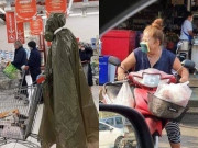 Tin tức - Muôn kiểu bảo vệ mùa COVID-19: Người đeo ống lặn, người dùng cả miếng rửa bát làm khẩu trang