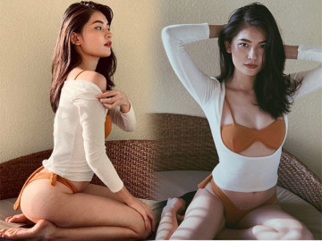 Lâu lâu mới diện bikini một lần, Á hậu ngoan hiền nhất Vbiz lại mắc lỗi hài hước