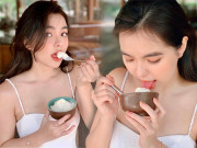 Làm đẹp - Vô tình bị chụp lén khi ăn kem, cô nàng trở thành hiện tượng nhan sắc giới hot girl Việt