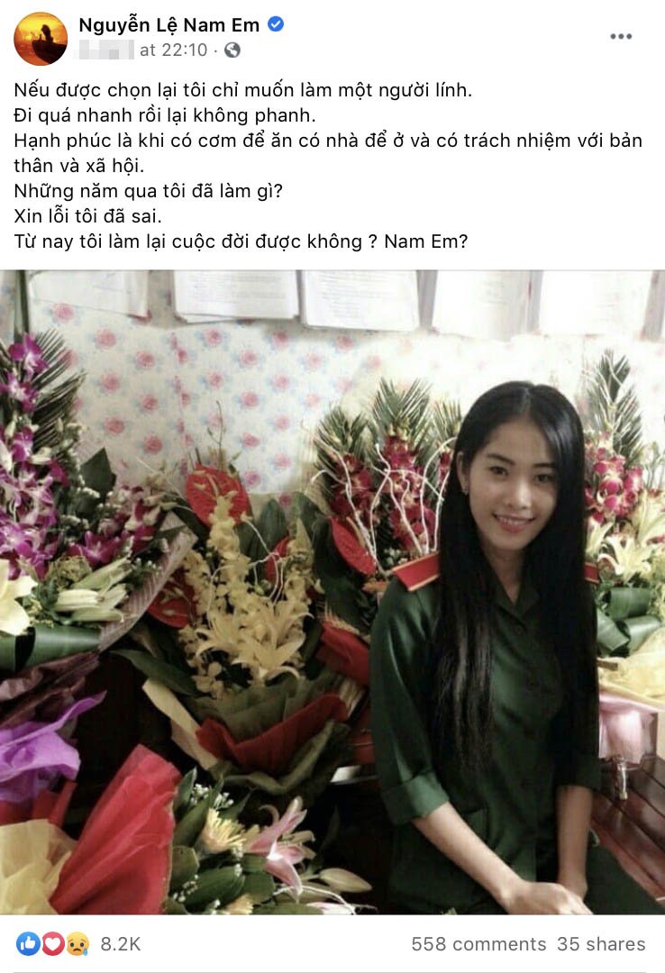 Thừa nhận có dấu hiệu tâm thần, Nam Em đăng ảnh hốc hác, tha thiết xin làm lại cuộc đời - 1