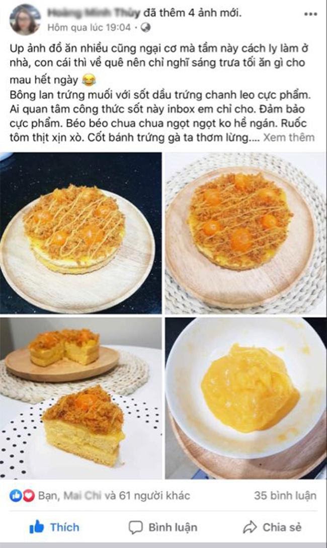 nghi phong dich, chi em dua nhau lam "vua dau bep", nguyen lieu lam banh dat hang nhu tom tuoi - 1