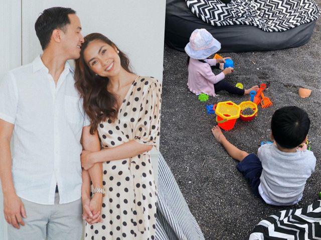 2 con là cháu nội tỷ phú nhưng vẫn được mẹ Tăng Thanh Hà chế đồ cũ làm đồ chơi