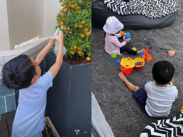 2 con là cháu nội tỷ phú nhưng vẫn được mẹ Tăng Thanh Hà amp;#34;chếamp;#34; đồ cũ làm đồ chơi - 2