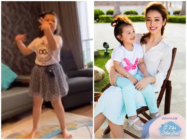 Con gái 7 tuổi của Hoa hậu Jennifer Phạm nhảy cực sung Vũ điệu rửa tay