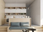 Nhà đẹp - Những mẫu phòng khách liền kề nhà bếp được ưa chuộng nhất hiện nay