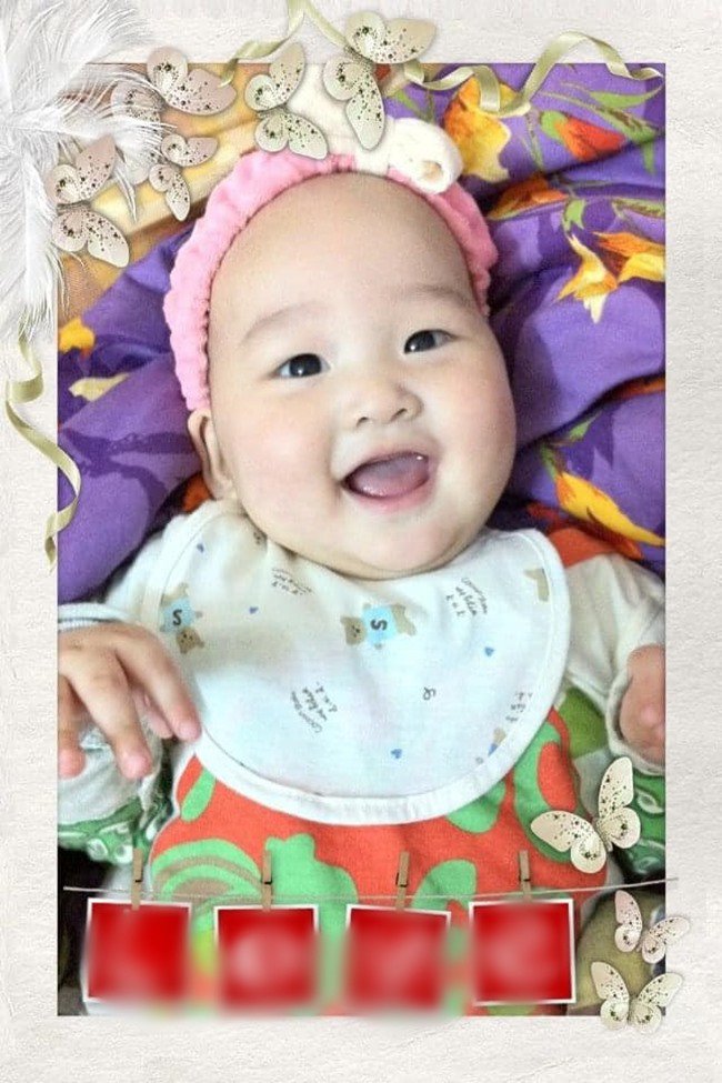 Ảnh hiếm của con trai Bảo Thanh thuở lọt lòng: Đeo nơ hồng, được bố lóng ngóng cho ăn bột - 3